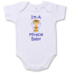 Personalized "I'm A Miracle Baby!" Creeper