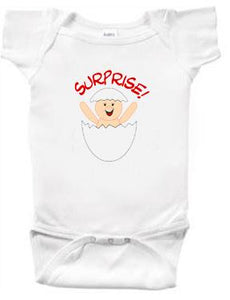 "Surprise!" Preemie Creeper Bodysuit