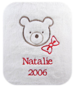 Personalized Baby's First Christmas Blanket