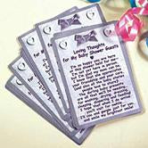 25 "Baby Shower Guests" Prayer Cards