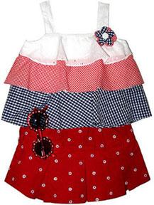 Baby Togs Three-Piece Summer Skirt Set