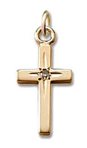 Baby's First Cross Gold Necklace