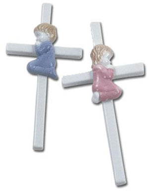 Baby's Hand Painted Porcelain Cross
