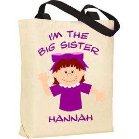 Big Sister Personalized Tote Bag