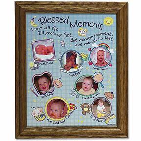 Blessed Moments Baby Photo Collage Frame