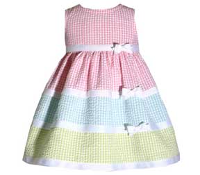 Bonnie Jean Tripled Tiered Bow Dress