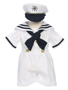 Boys Nautical Sailor Short Set