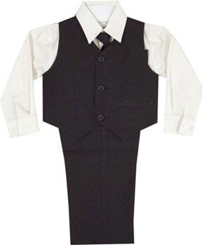 Boys Special Occasion 4 Piece Chocolate Suit