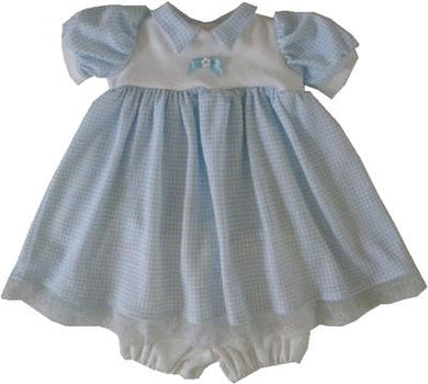 Checked Preemie Dress Set