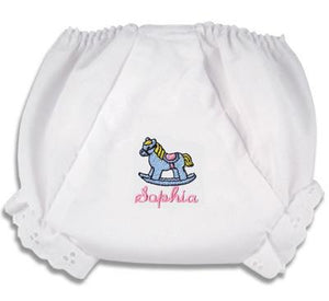 Embroidered Horse "Fancy Pants" Diaper Cover