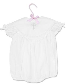 Girls Christening Baptism Romper