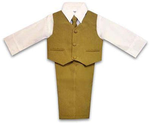 Handsome Beige Boys Suit