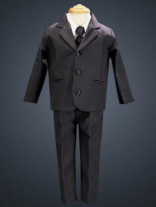 Lito Boys' 3-button Tuxedo with Solid Vest