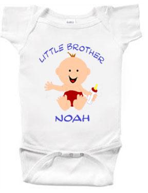 Little Brother Personalized Character Creeper or Tee-Shirt