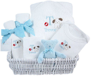 Little Pup - Personalized Luxury Layette Basket