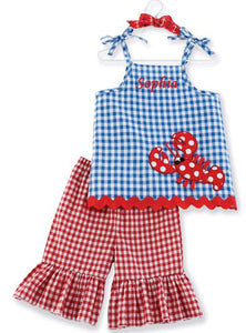 Personalized Little Pincher Tunic And Flare Pant