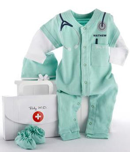 "Big Dreamzzzzz" Personalized Baby Doctor MD Set