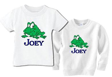 Personalized Boys Frog Tee