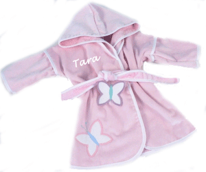 Personalized Butterfly Bath Robe