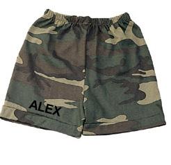 Personalized Camo Baby's First Boxer Shorts