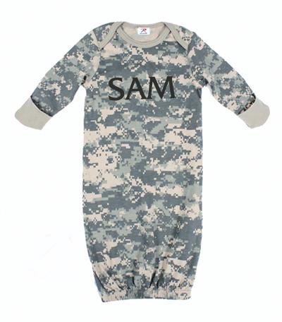 Personalized Camo Infant Gown