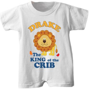 Personalized "King of the Crib" Romper