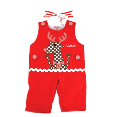 Personalized Reindeer Corduroy Longalls