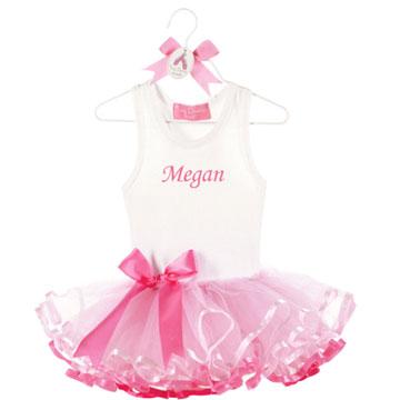 Personalized Ribbon Tutu Dress