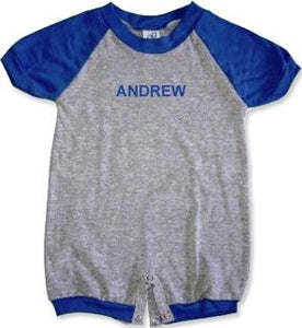Personalized Royal Boys Tee Romper