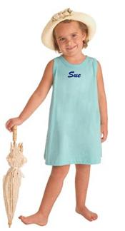 Personalized Sky Blue Tank Dress