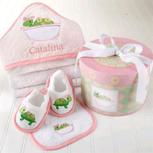 Personalized Tillie the Turtle Hooded Towel Gift Set