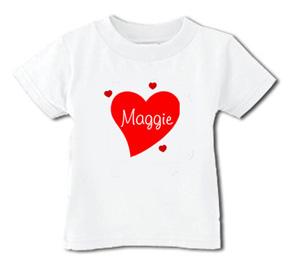 Personalized Valentine's Heart Tee