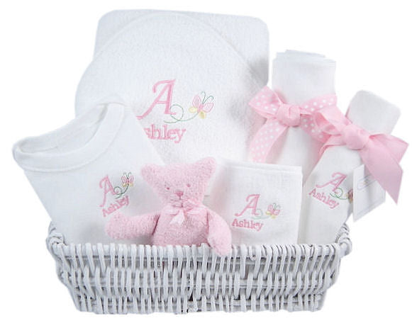 Baby Butterfly - Personalized Luxury Layette Basket