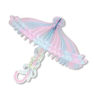 Pink and Blue Parasol Decoration