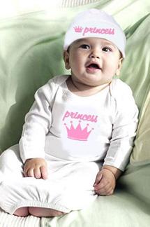 Princess Gown & Cap Set Newborn 0-6M