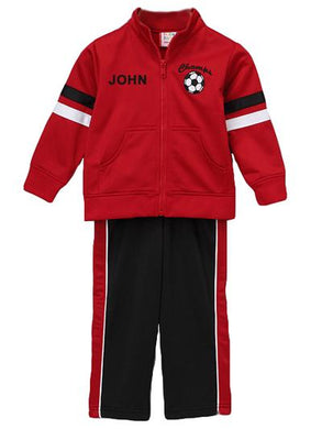 Personalized Red Track Jacket & Pants