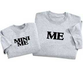 Set of Me & Mini Me Tee Shirts