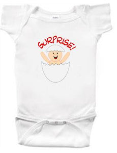 "Surprise!" Preemie Creeper Bodysuit