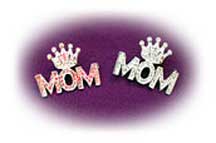 Swarovski Crystal Princess Tiara Mom Pin