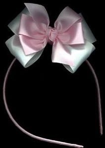 Toddler Boutique Pink & White Double Headband