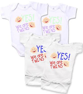 Yes We Are Twins! Set of 2 Creepers