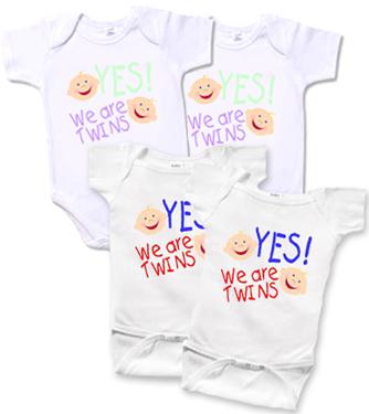 Yes We Are Twins! Set of 2 Creepers