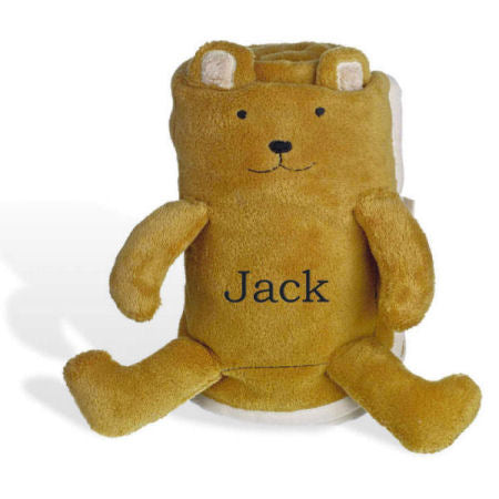 Personalized Fleece Friends Bear Blanket