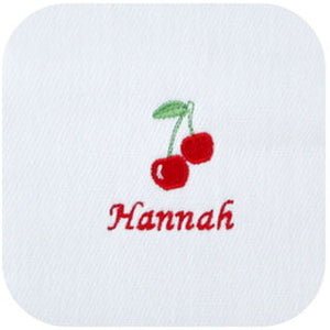 Personalized Burp Cloths For Girls - 3 PACK