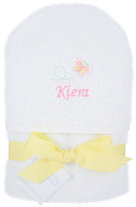 Personalized Baby Butterfly Hooded Towel