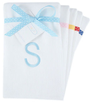 Personalized Boy's Initial Burp Cloth Set - 3 PACK