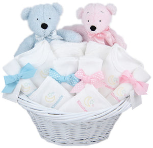 PERSONALIZED DELUXE TWIN GIFT BASKETS