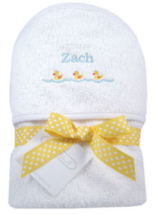 Personalized Just Ducky Hooded Towel