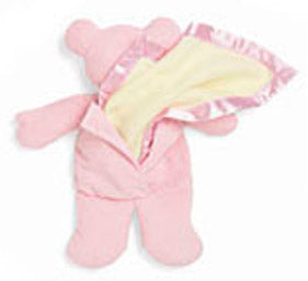 Personalized Pink Pancake Security Bear Blanket