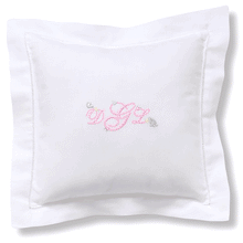 Girl's Monogrammed Nursery Pillow